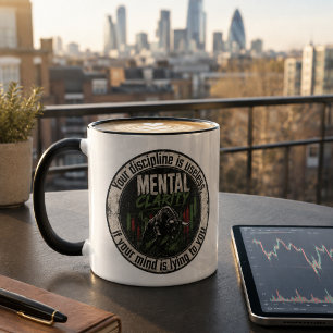 Mental Clarity Over Mind Games Bull Trader Design Mug