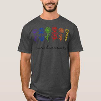 Mental Healt Neurodiversity ADHD Awareness Floral  T-Shirt