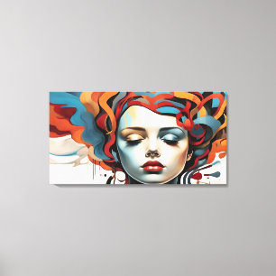 Mental health abstract art canvas print
