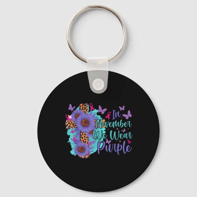 Mental Health Amp Suicide Awareness  Keychain (Front)
