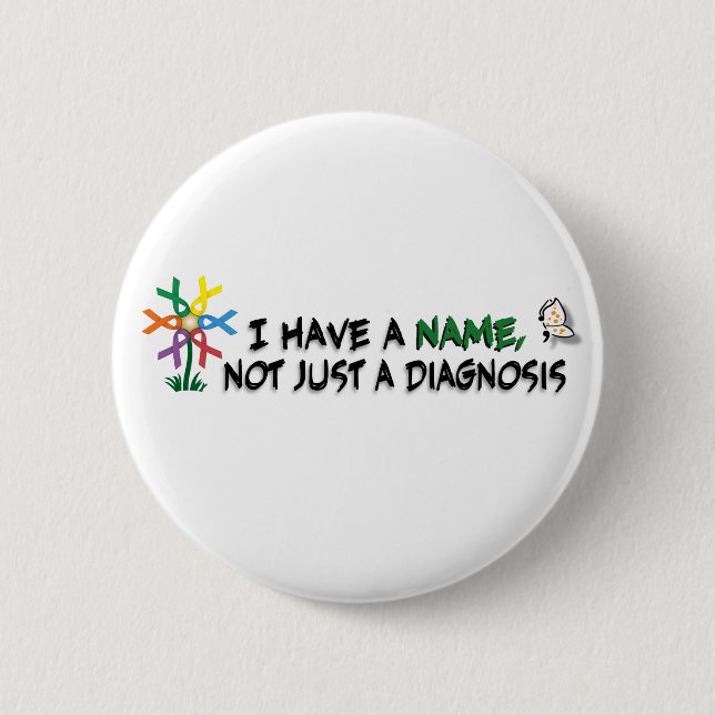 Mental Health Awareness 2 Inch Round Button (Front)