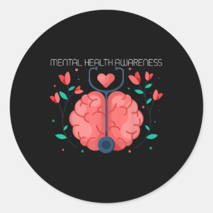 Mental Health Awareness _6 Classic Round Sticker