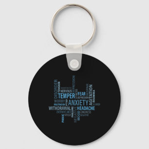 Mental Health Awareness Anxiety Depression Disorde Keychain
