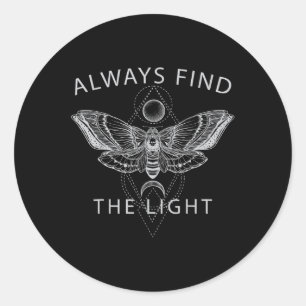 Mental Health Awareness - Butterfly Moth Men Women Classic Round Sticker