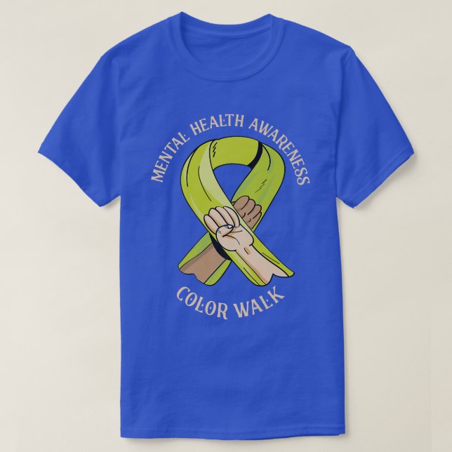 Mental Health Awareness Colour Walk3346  T-Shirt (Design Front)