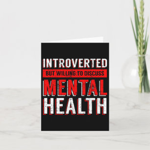 Mental Health Awareness Depression Card