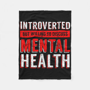 Mental Health Awareness Depression  Fleece Blanket