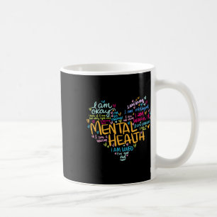Mental Health Awareness Depression Pullover Heart Coffee Mug