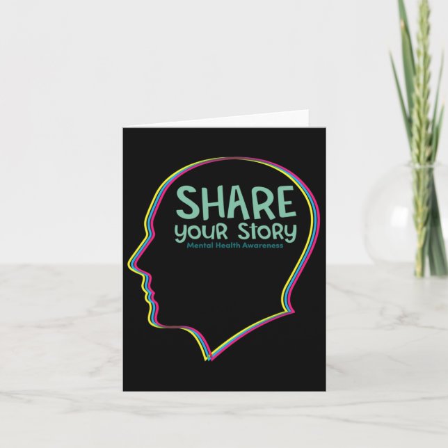 Mental Health Awareness Depression Suicide Prevent Card (Front)