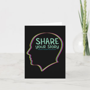 Mental Health Awareness Depression Suicide Prevent Card