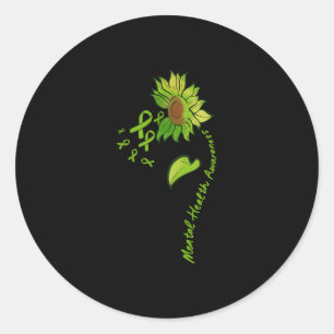 Mental Health Awareness Depression Suicide Prevent Classic Round Sticker