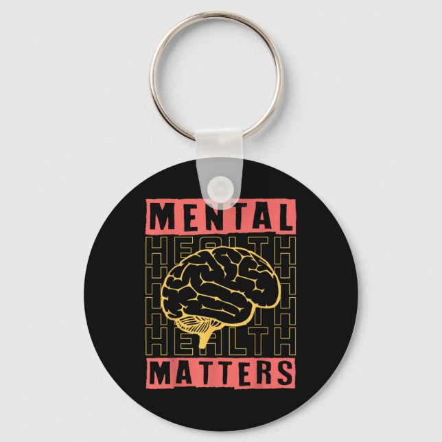 Mental Health Awareness Depression Suicide Prevent Keychain (Front)