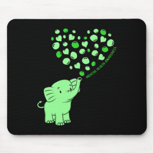 Mental Health Awareness Elephant Hearts Supporter Mouse Pad