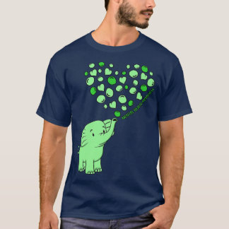 Mental Health Awareness Elephant Hearts Supporter  T-Shirt