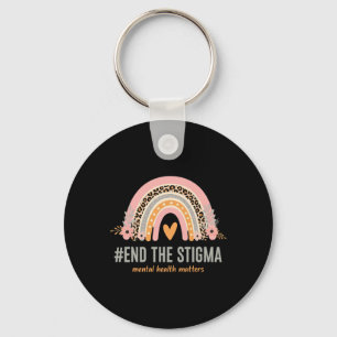 Mental Health Awareness End The Stigma Leopard Rai Keychain