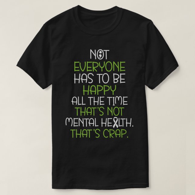 Mental Health Awareness End The Stigma Supporter33 T-Shirt (Design Front)
