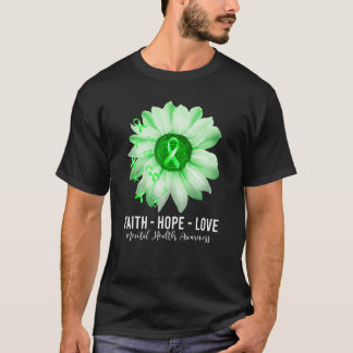 Mental Health Awareness Flower Shirts MH Men Women