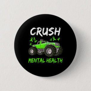 Mental Health Awareness For Boys Kids Toddlers 2 Inch Round Button