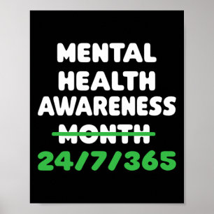 Mental Health Awareness For Suicide Prevention  Poster