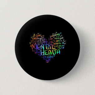 Mental Health Awareness Gifts Depression 1 2 Inch Round Button
