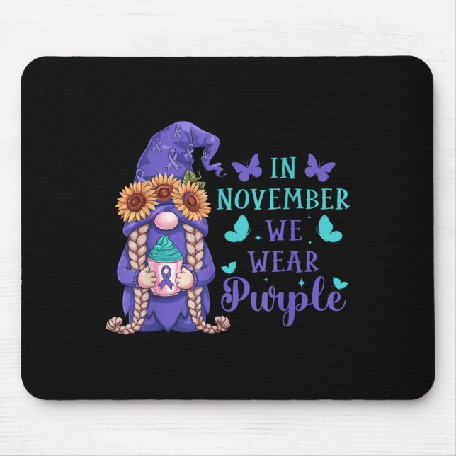 Mental Health Awareness Graphic Mouse Pad (Front)