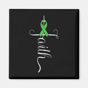 Mental Health Awareness Green Ribbon 1  Magnet