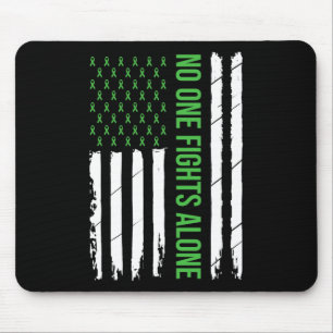 Mental Health Awareness Green Ribbon  Mouse Pad