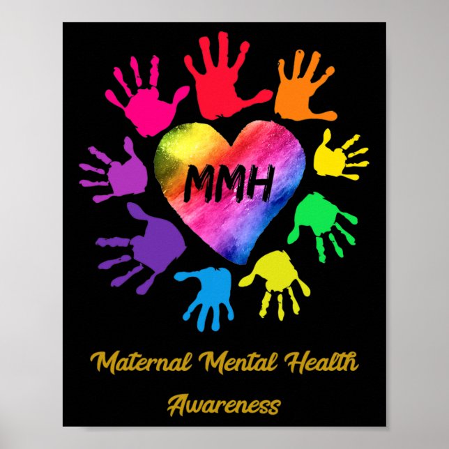 Mental Health Awareness Hands Gift  Poster (Front)