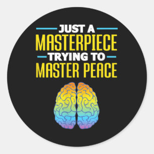 Mental Health Awareness Human Brain  Classic Round Sticker