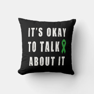 Mental Health Awareness It's Okay To Talk About It Throw Pillow