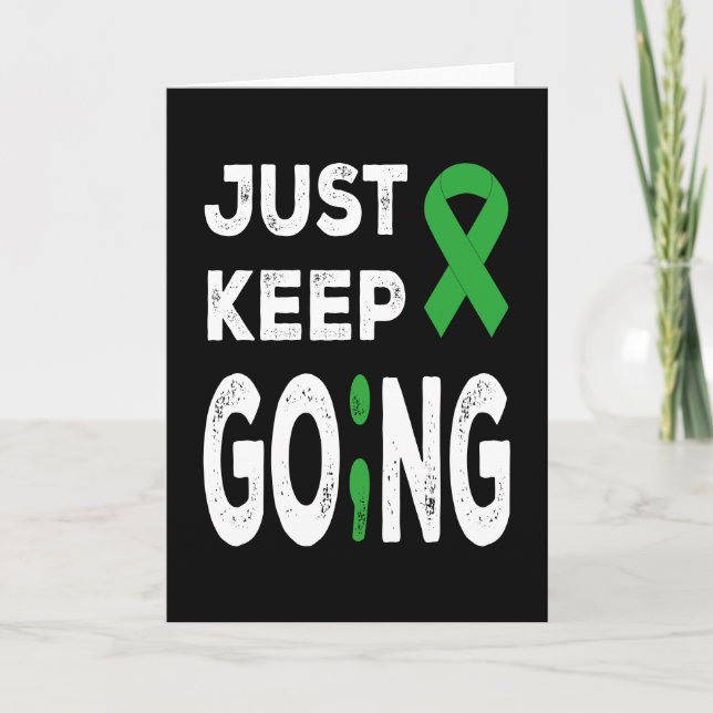 Mental Health Awareness Just Keep Going Card (Front)