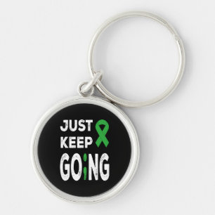 Mental Health Awareness Just Keep Going Keychain