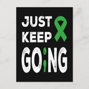 Mental Health Awareness Just Keep Going Postcard
