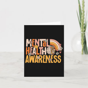 Mental Health Awareness Mental Illness Therapist C Card