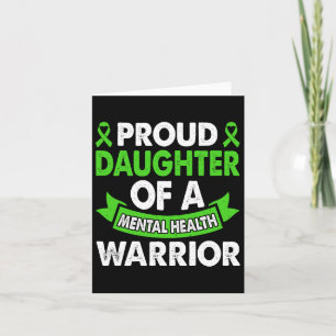 Mental Health Awareness Mom Of Warrior Mental Ther Card