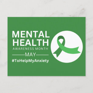 Mental Health Awareness Month 2023   Anxiety Postcard