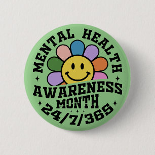 Mental Health Awareness Month 2 Inch Round Button