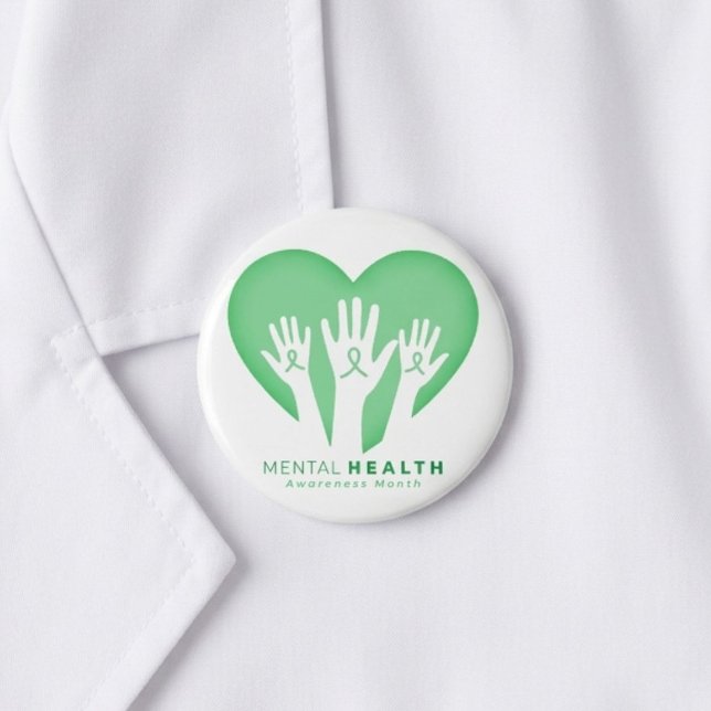 Mental Health Awareness Month 2 Inch Round Button (Creator Uploaded)