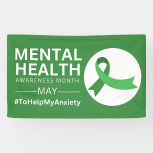 Mental Health Awareness Month Anxiety Banner