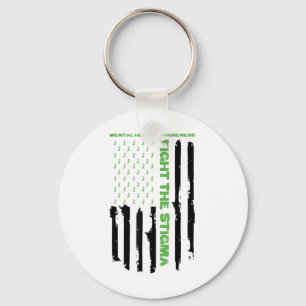 Mental Health Awareness Month Fight The Stigma Ame Keychain