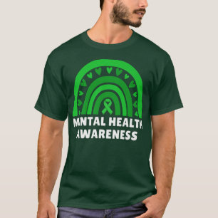 Mental Health Awareness Month Green Men Women Kids T-Shirt