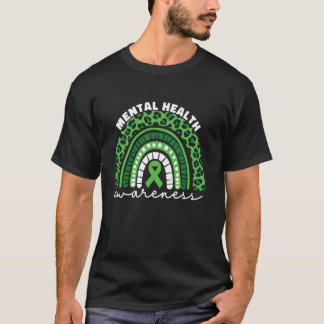 Mental Health Awareness Month Green Ribbon Women R T-Shirt