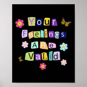 Mental Health Awareness Month Your Feelings Are Va Poster