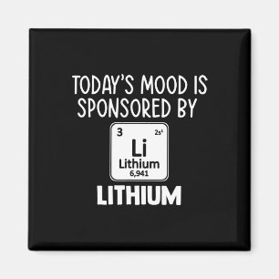 Mental Health Awareness Quote Tee Lithium Elements Magnet
