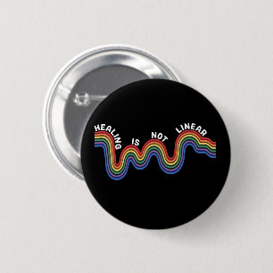 Mental Health Awareness Rainbow LGBTQ 2 Inch Round Button