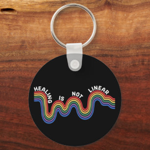Mental Health Awareness Rainbow LGBTQ Keychain