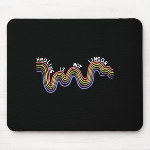 Mental Health Awareness Rainbow Mouse Pad