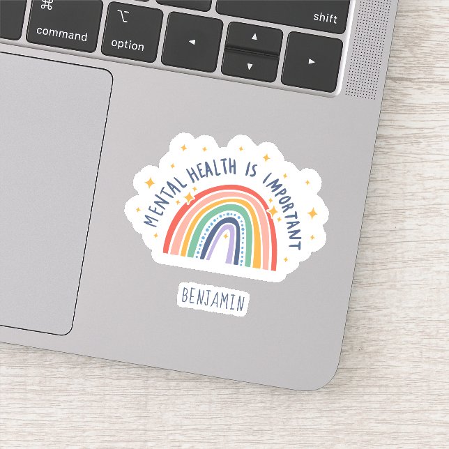 Mental Health Awareness Rainbow Personalized (Detail)