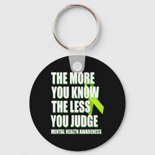 Mental Health Awareness - Ribbon Support May Mont Keychain