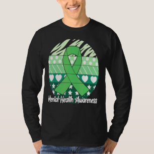 Mental Health Awareness Ribbon Warrior Counsellor T-Shirt